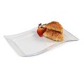 Fineline Settings Fineline Settings 1407-CL Clear Rectangle Luncheon Plate 1407-CL